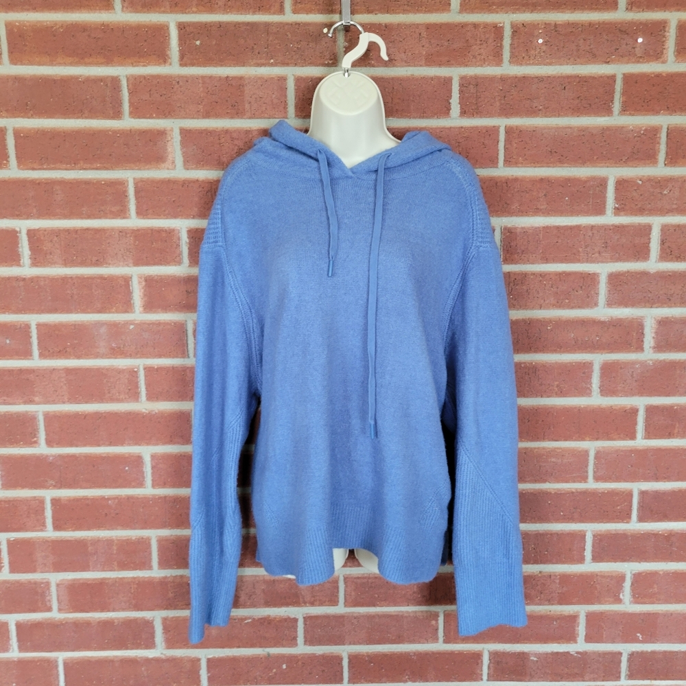 Time and Tru XXXL Blue Hooded Sweater Pullover Size 22  #343